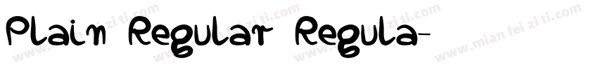 Plain Regular Regula字体转换